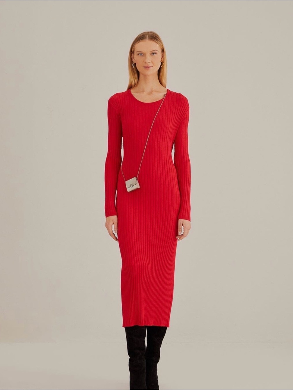 Farm Rio - Midi Red Dress